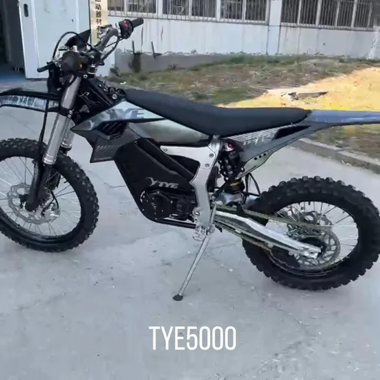 Tye Hot Sale Electric Dirt Bike High Power 72V 25kw Ebike Electrical Motorcycle High Quality with off Road Tire 